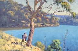 Laurie on Lyell, Lake Lyell 45x60cm